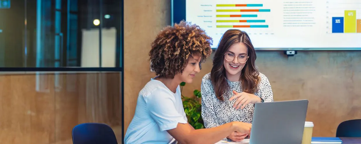 Nonprofit team collaborating around a shared plan